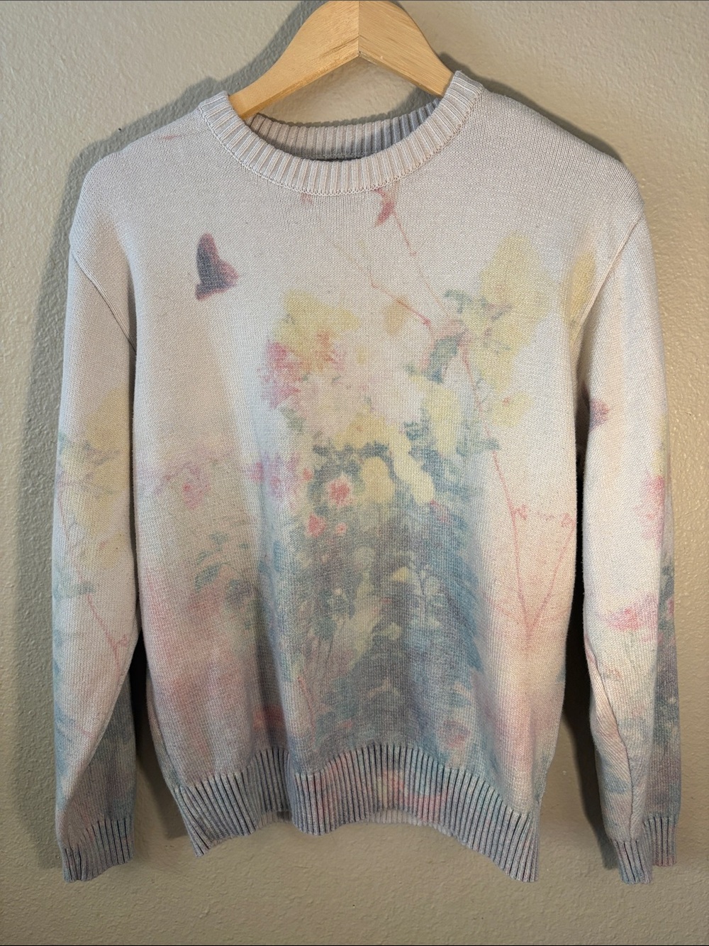 PacSun Pastel Floral Sweater Womens Medium Soft Grunge Cottagecore Knit